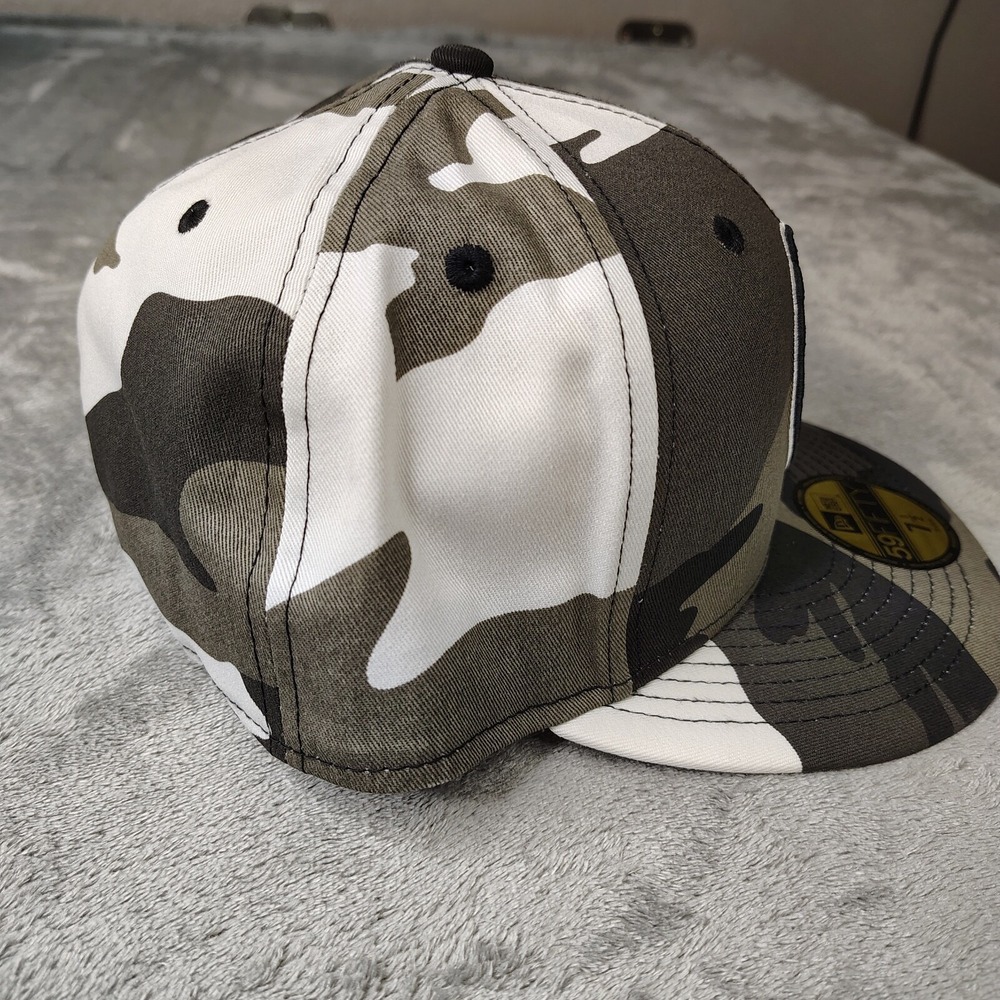 New Era Dallas Mavericks NBA Camouflage Camo 59Fifty 7 3/8 Fitted Hat Cap - Picture 3 of 9